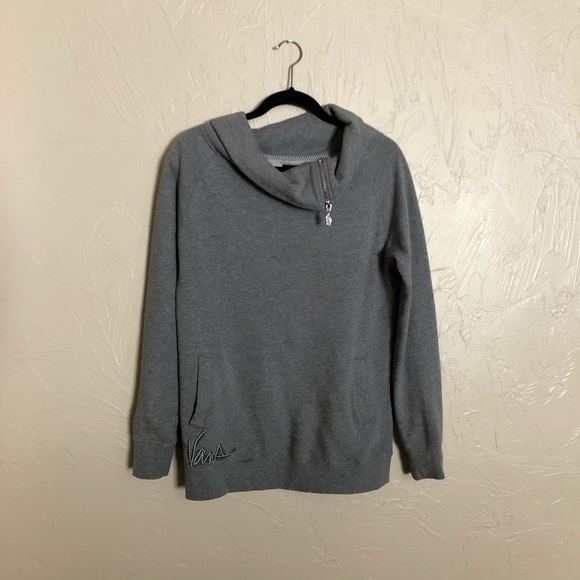 Vans cowl neck soft grey hoodie - Picture 7 of 7
